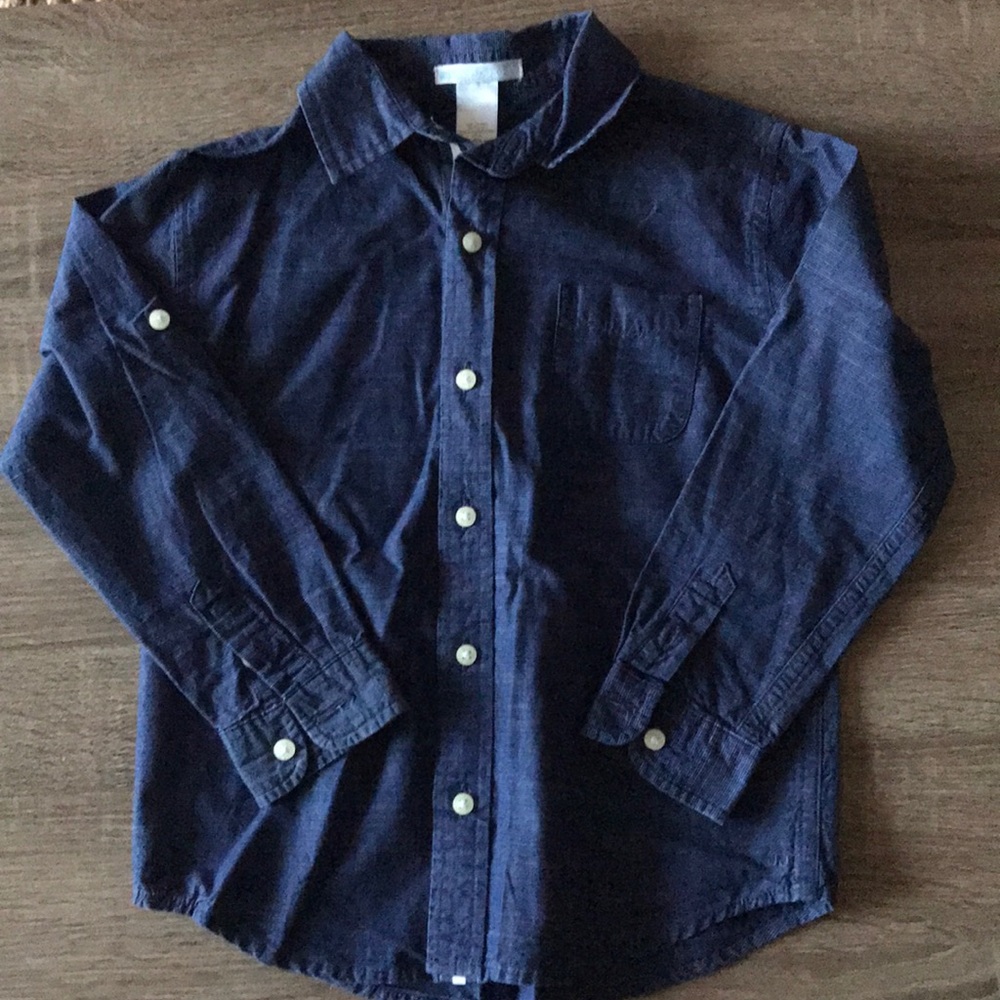 Boys Janie and Jack Button Down Size 5